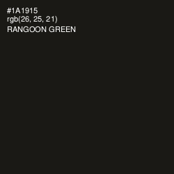 #1A1915 - Rangoon Green Color Image